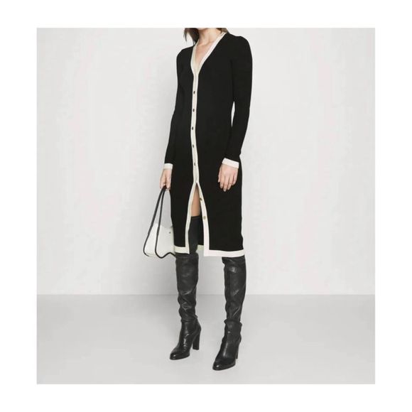 Alice + Olivia Alcina Rib Knit Wool Blend Sweater Dress worn once! - Picture 7 of 15